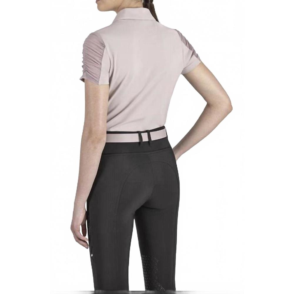 NEW EQUILINE womens free time polo giqueg in violet ice